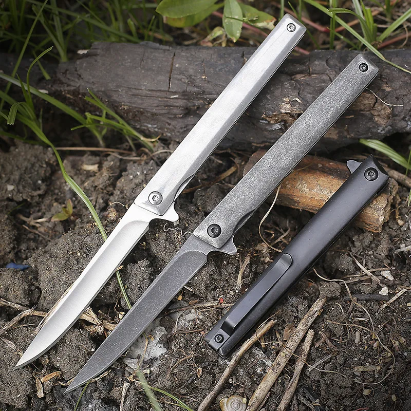 Portable Folding knife Sharp Outdoor High Hardness Hunting Knife Survival Pocket Knife For Barbecue Camping Climbing Self-Defens