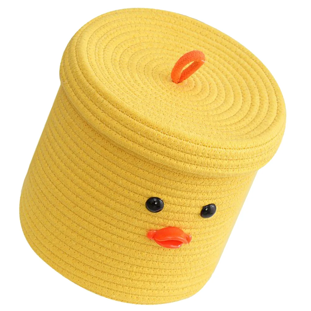 

Storage Basket Lid Basket Cat Toys Blanket Holder Laundry Basket Sundries Storage Basket Fabric Bins Small Woven Basket