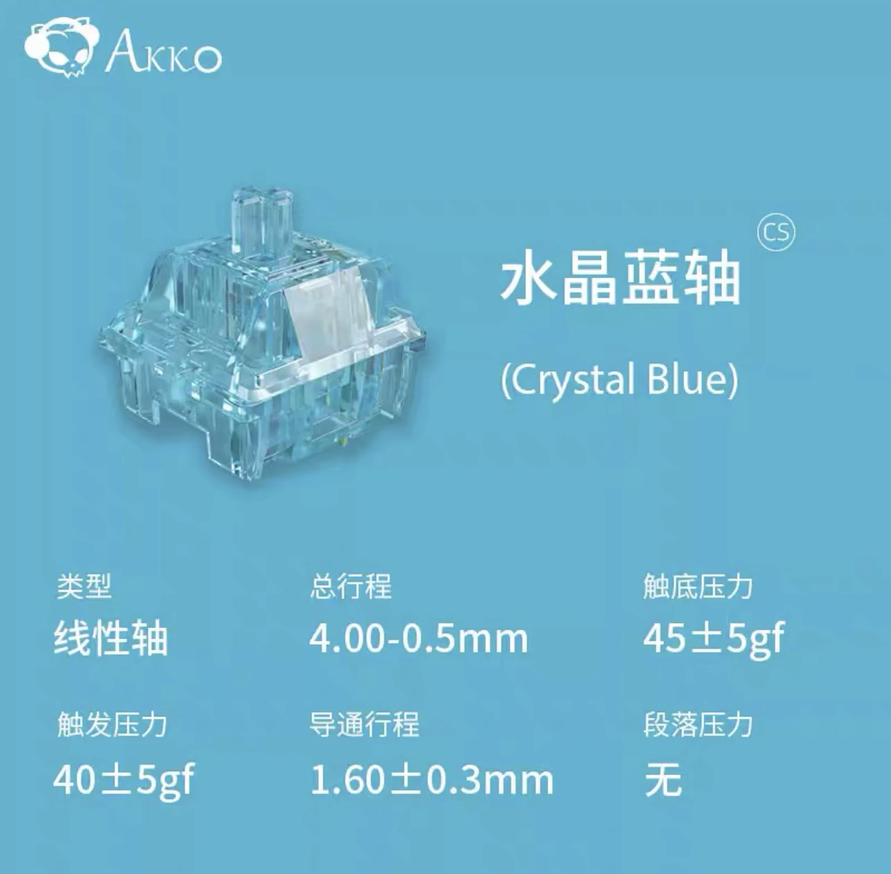 45pcs AK-KO CS Switch RGB SMD For Mechanical keyboard Jelly Pink Jelly Blue Jelly Black Jelly White Sponge Starfish
