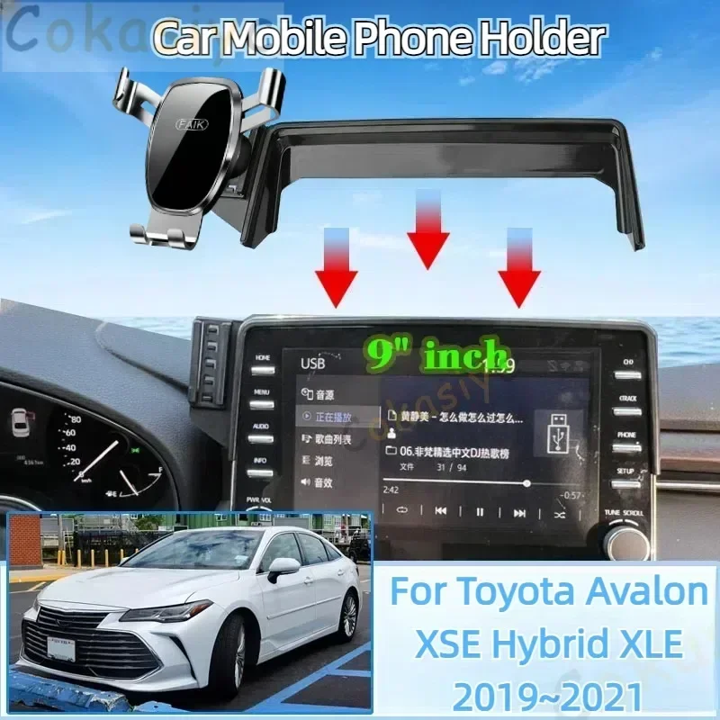 Фото Автомобильный держатель мобильного телефона для Toyota Avalon XSE Hybrid XLE 2019 ~ 2021 9 