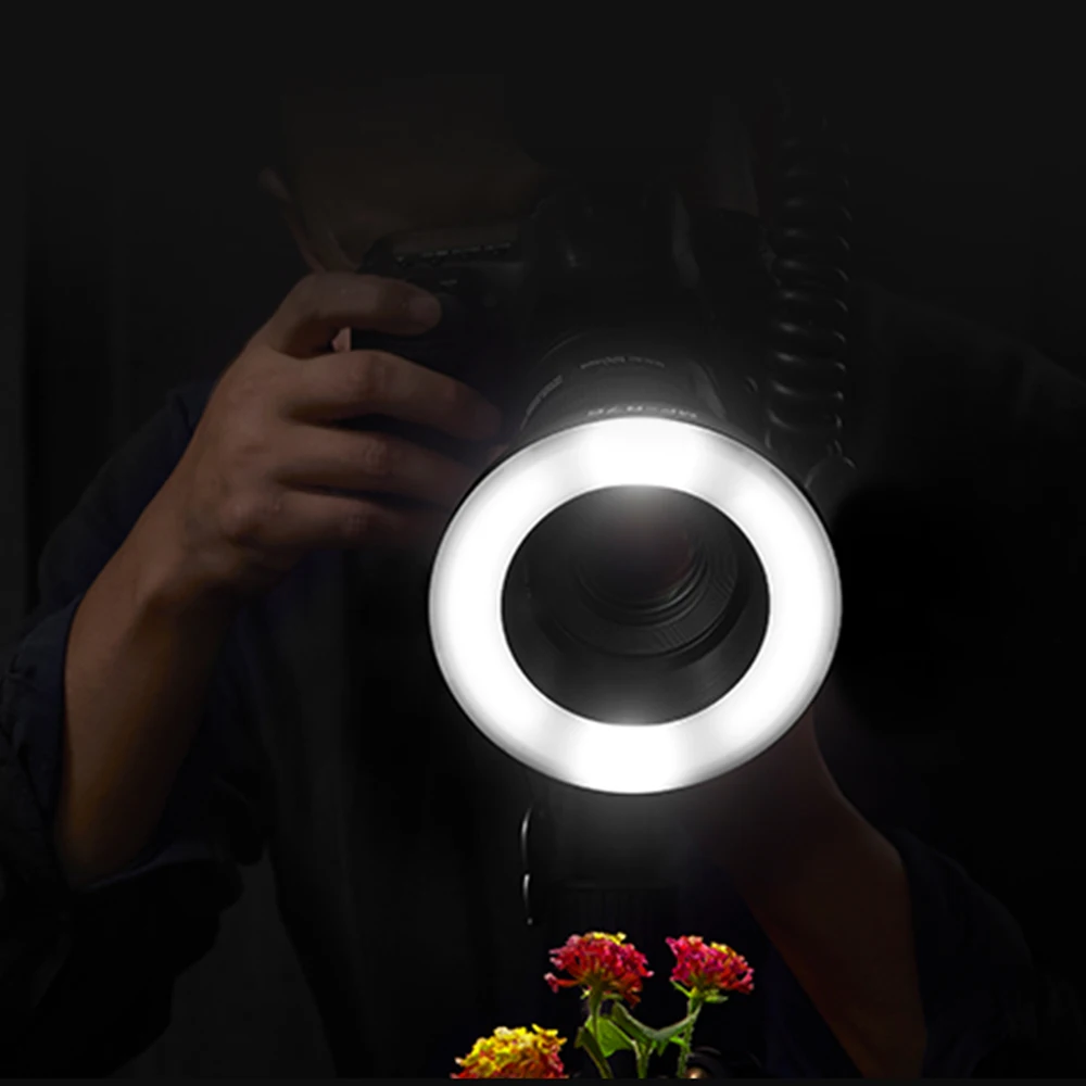 Светодиодная кольцесветильник Godox MF-R76 Macro 5000K RING76 Макро Вспышка для крупного