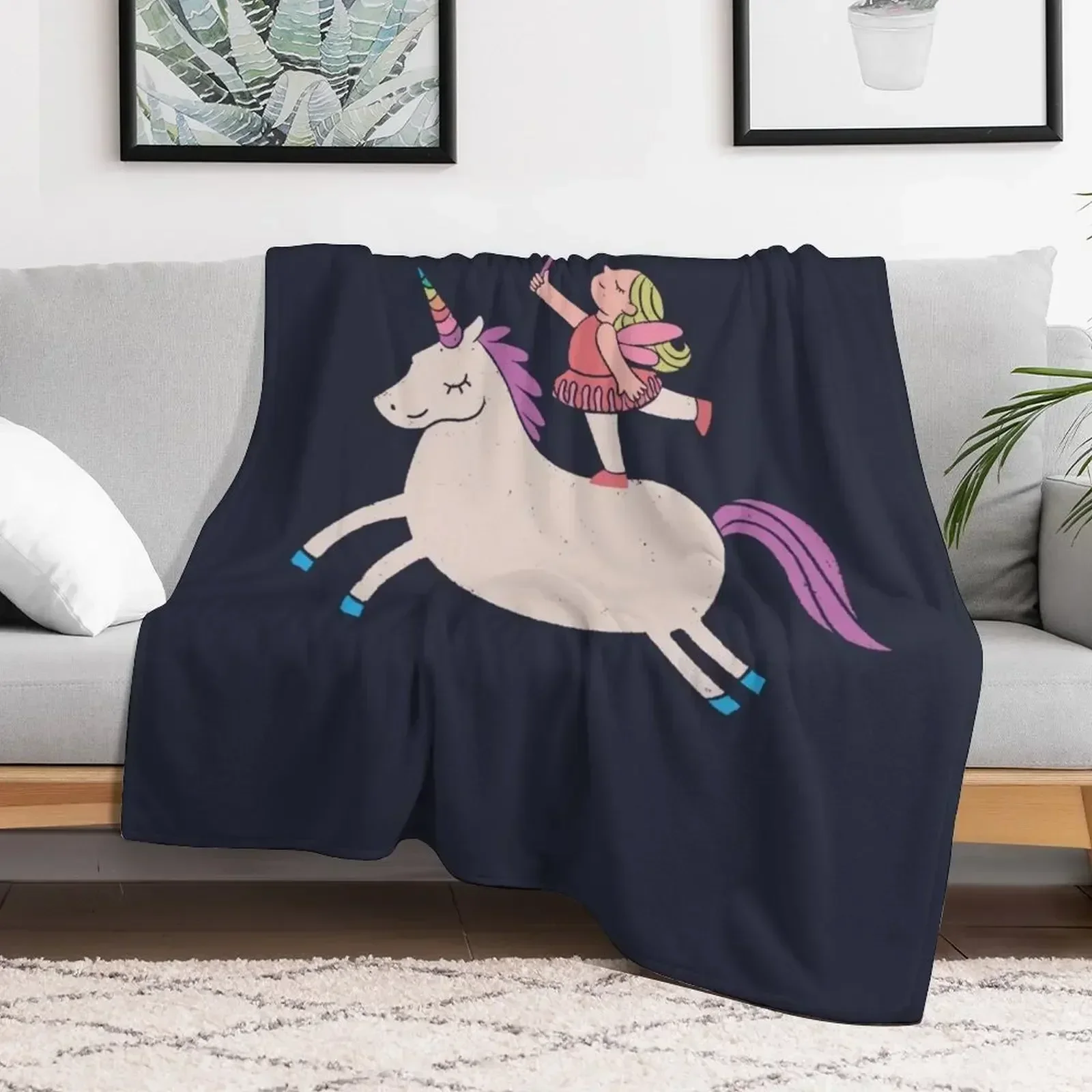 Единорог фея балерина пледы мягкие кровати модные украшения большие одеяла