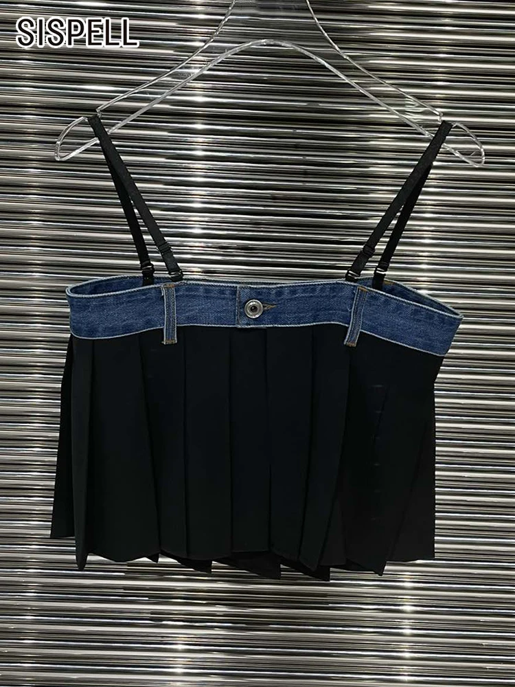 

Женский лоскутный Топ SISPELL, майка без рукавов с квадратным вырезом, летняя модная одежда, 2022