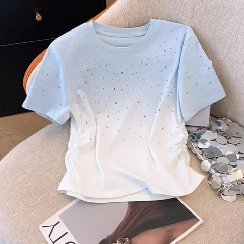 Футболка Neploe Fashion розово-белая