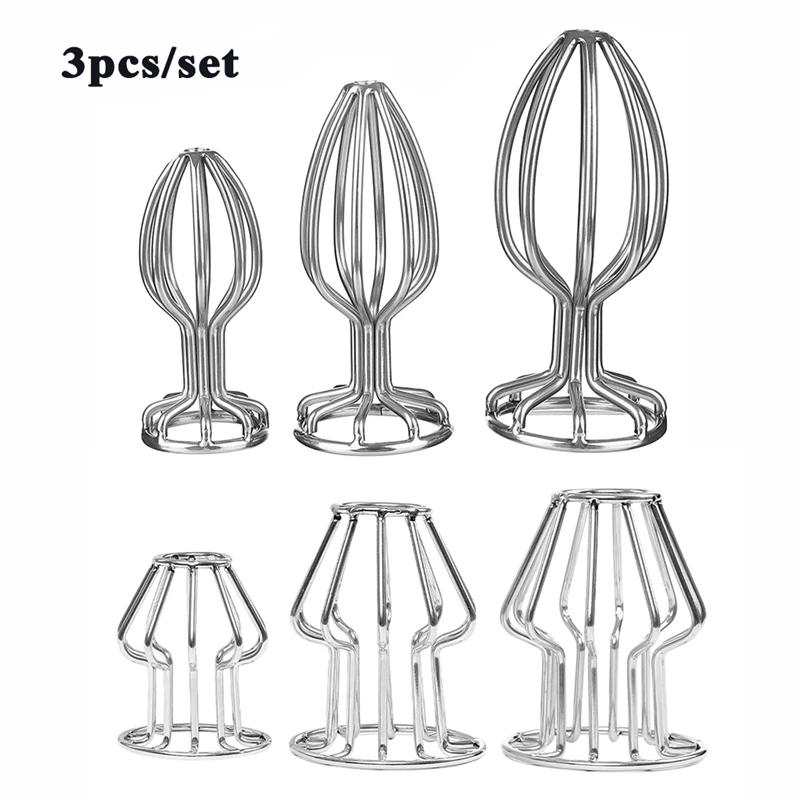 

Stainless Steel Hollow Anal Sex Toys Can Strapon Female Masturbator Anal Dilator For Gay Ass Plug Buttplug Massager 3 Size