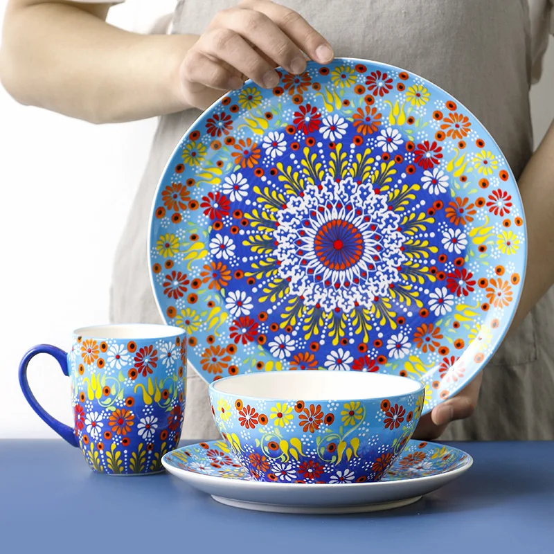 

Hand-painted Creative Dishes Combination Online Celebrity Dishes Dishes Fruit Dishes Home Ceramic Tableware Personalized Set