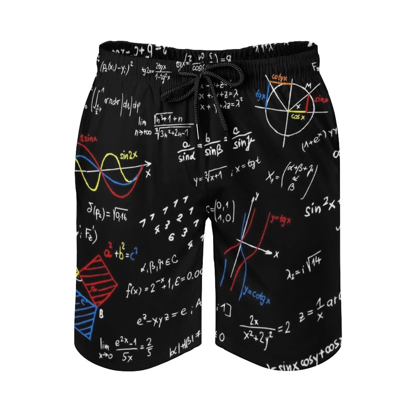 

Physics Equations Men's Sports Short Beach Shorts Surfing Swimming Boxer Trunks Physics Equations Maths Cool Fun Equation