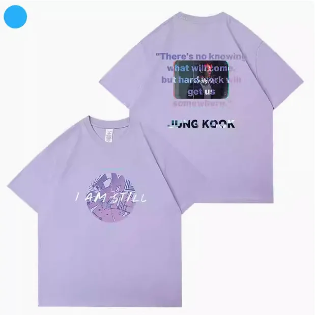 Kpop JUNGKOOK I AM STILL футболка для женщин и мужчин летние свободные хлопковые футболки с