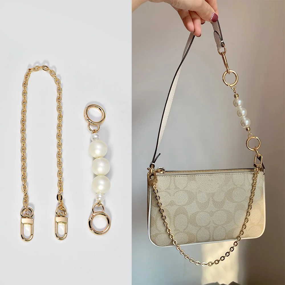 

Pearl Extension Chain Shoulder Strap Extension Bag Strap Mahjong Bag Transformation Extension Crossbody Bag Accessories