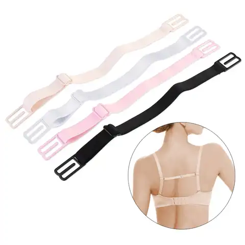 3Pcs Women Anti Slip Bra Strap Double-shoulder Back Hasp Holder Buckle Belt All Match Invisible Elastic Straps Bra Extender