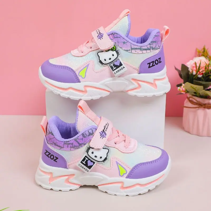 Кроссовки Hello Kitty для девочек повседневная обувь с мультяшным аниме детская