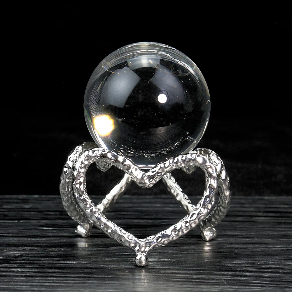 

Серебристая металлическая подставка для шариков из драгоценных камней