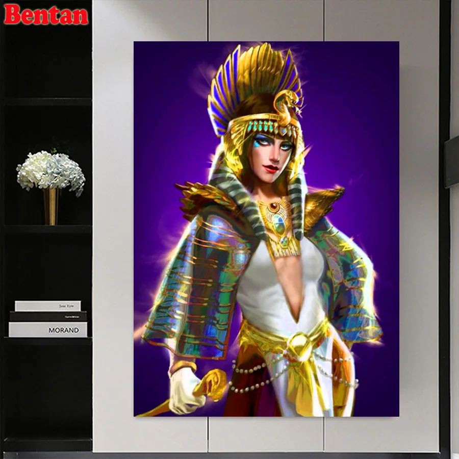 

Retro egyptian beauties Diamond Painting Mosaic Picture Cleopatra Queen 5D DIY Diamond Embroidery Cross Stitch Kits Full Square