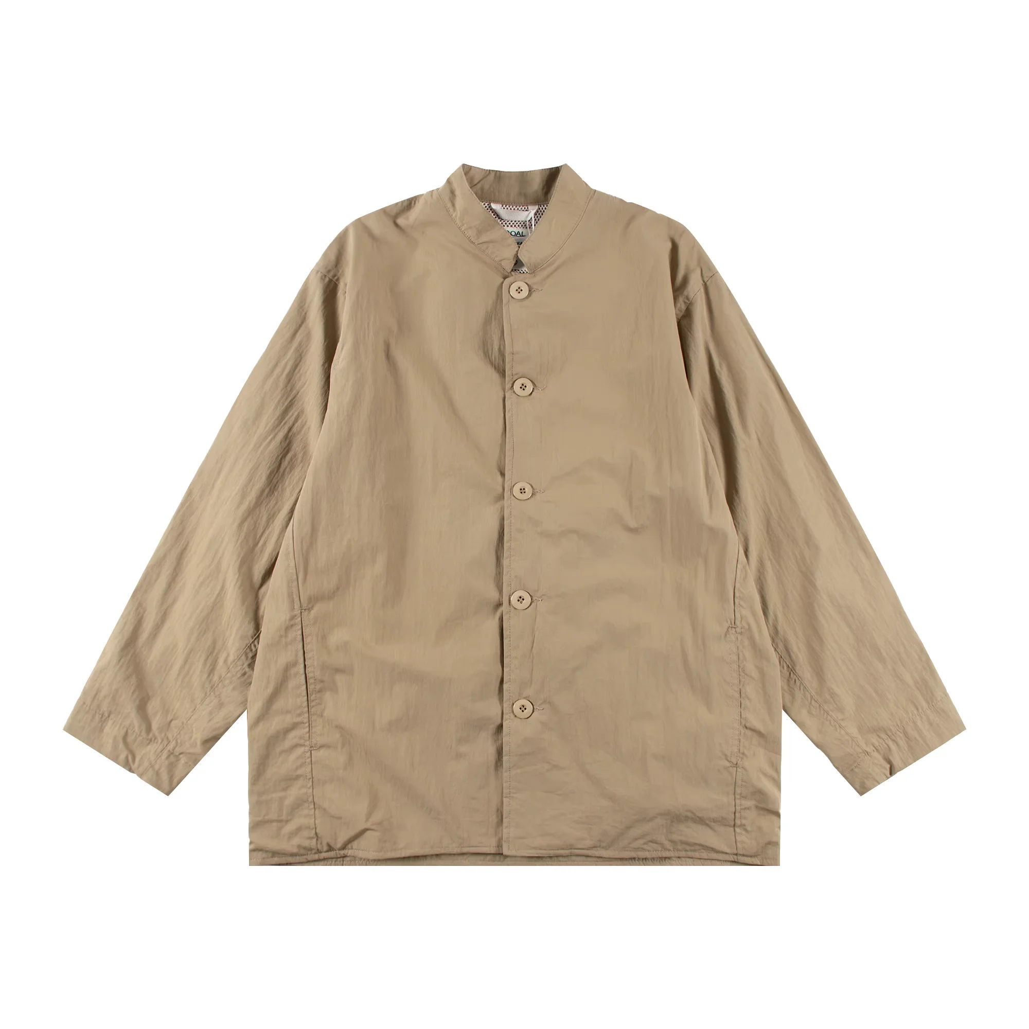 КУРТКА Nanamica BAND COLLAR из пряжи с рваной пряжкой потертая свободная куртка простая