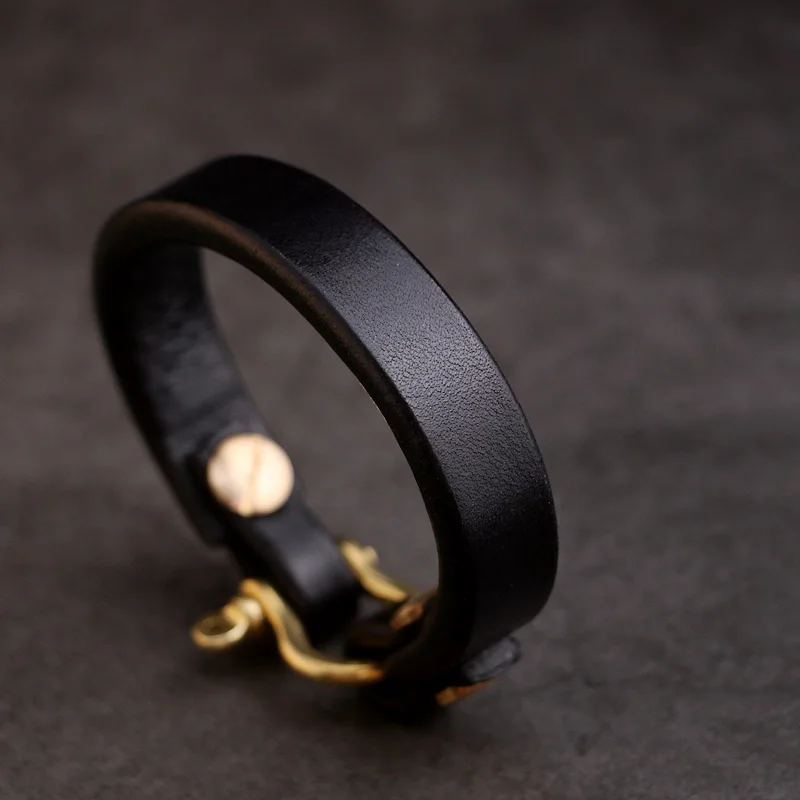 One Break Takahashi Wulang Sle Япония Енот Деревянное седло Кожаный браслет из кожи