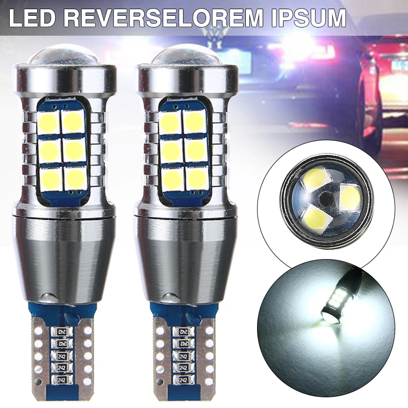 

2 шт., автомобильные светодиодсветодиодный поворотники T15 3030 27SMD W16W