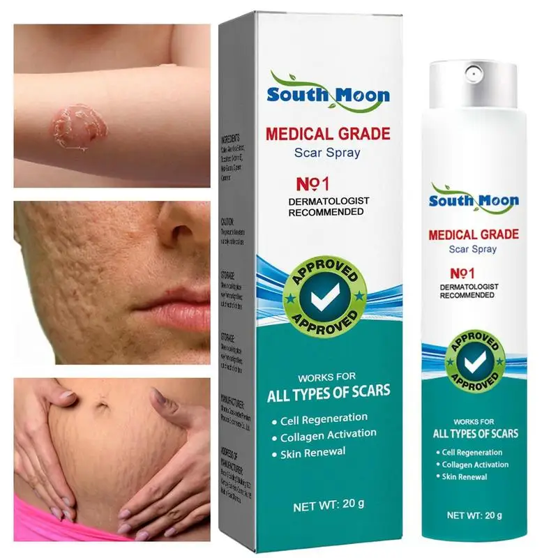 

30g Scar Removal Spray Stretch Mark Reduction Spray Skin Body Repair Spray For Scars From Injuries Surgeries Burns Stretch Marks