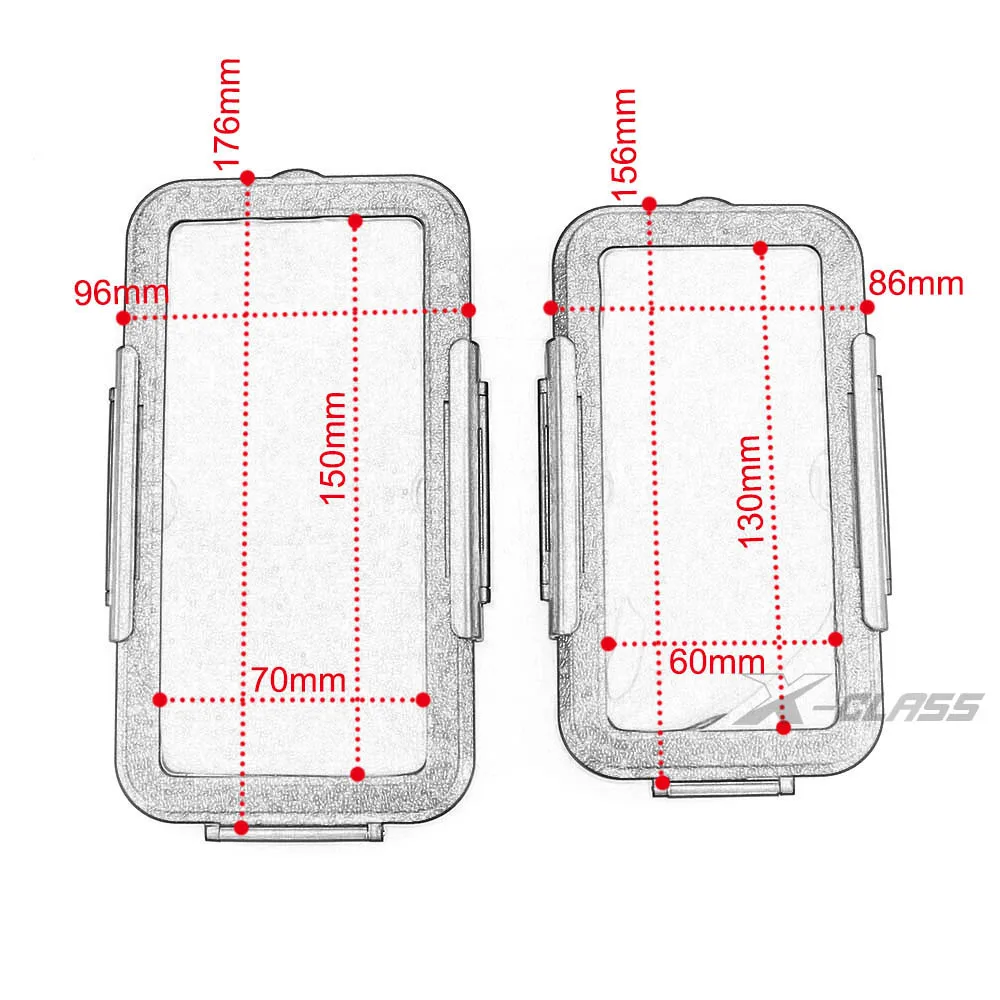 Универсальная сумка для телефона и GPS на руль мотоцикла с водонепроницаемым креплением для Yamaha Kawasaki BMW Honda Ducati.