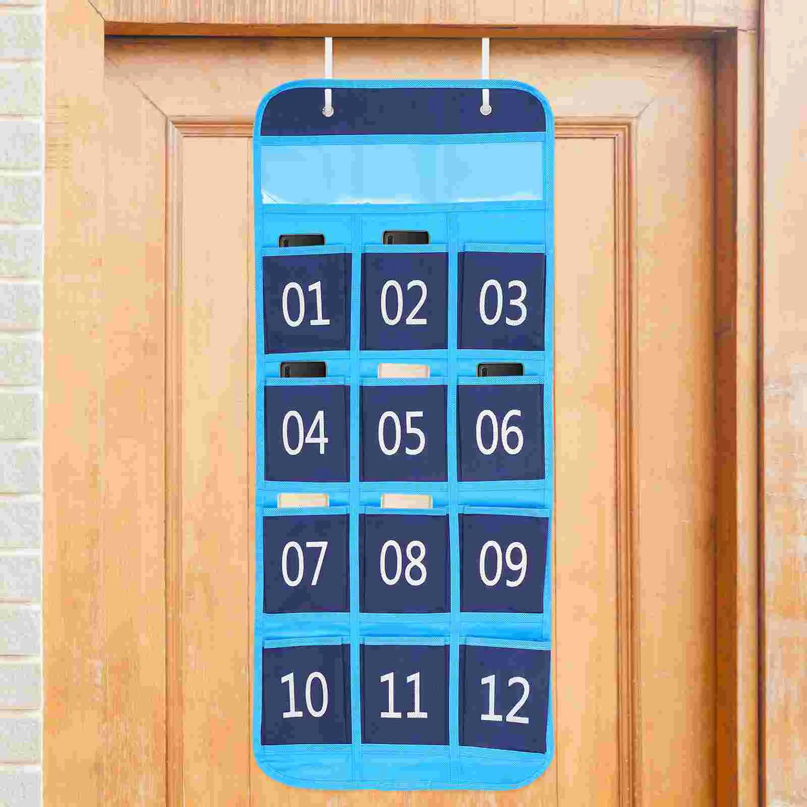 

Pocket Classroom Chart Organizerhangingbag Calculator Holder Wallstorage Mobile Cell Over The Door Sock Closet Cellphone Label