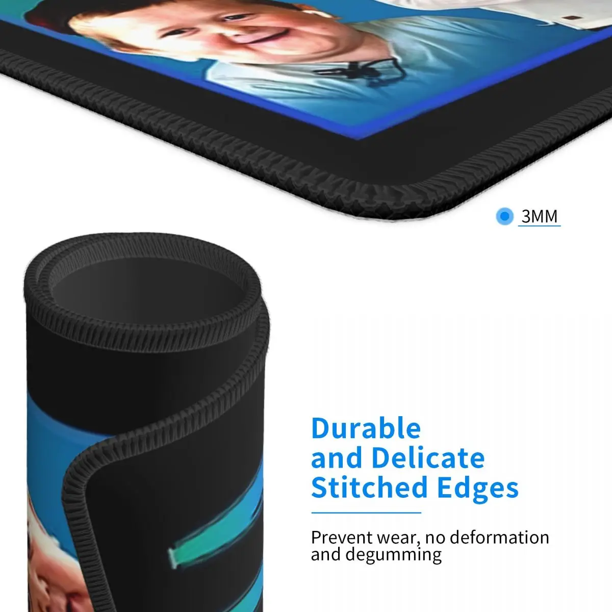 Игровой коврик для мыши Hasbulla резиновый нескользящий офиса ноутбука ПК забавные