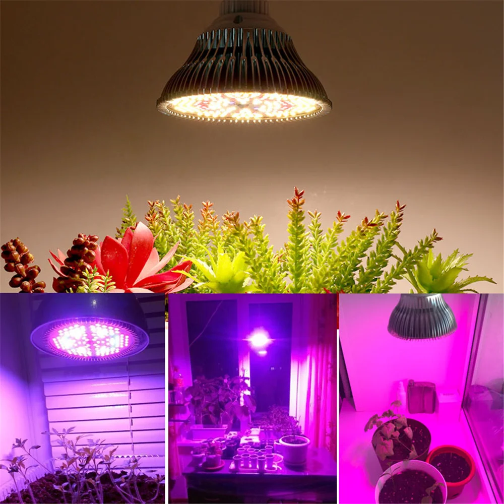 200 Led Sunshine 300w Full Spectrum Indoor Plants Growing Bulb Lamp For Veg Greenhouse 85-265v E27 Plant Lamp