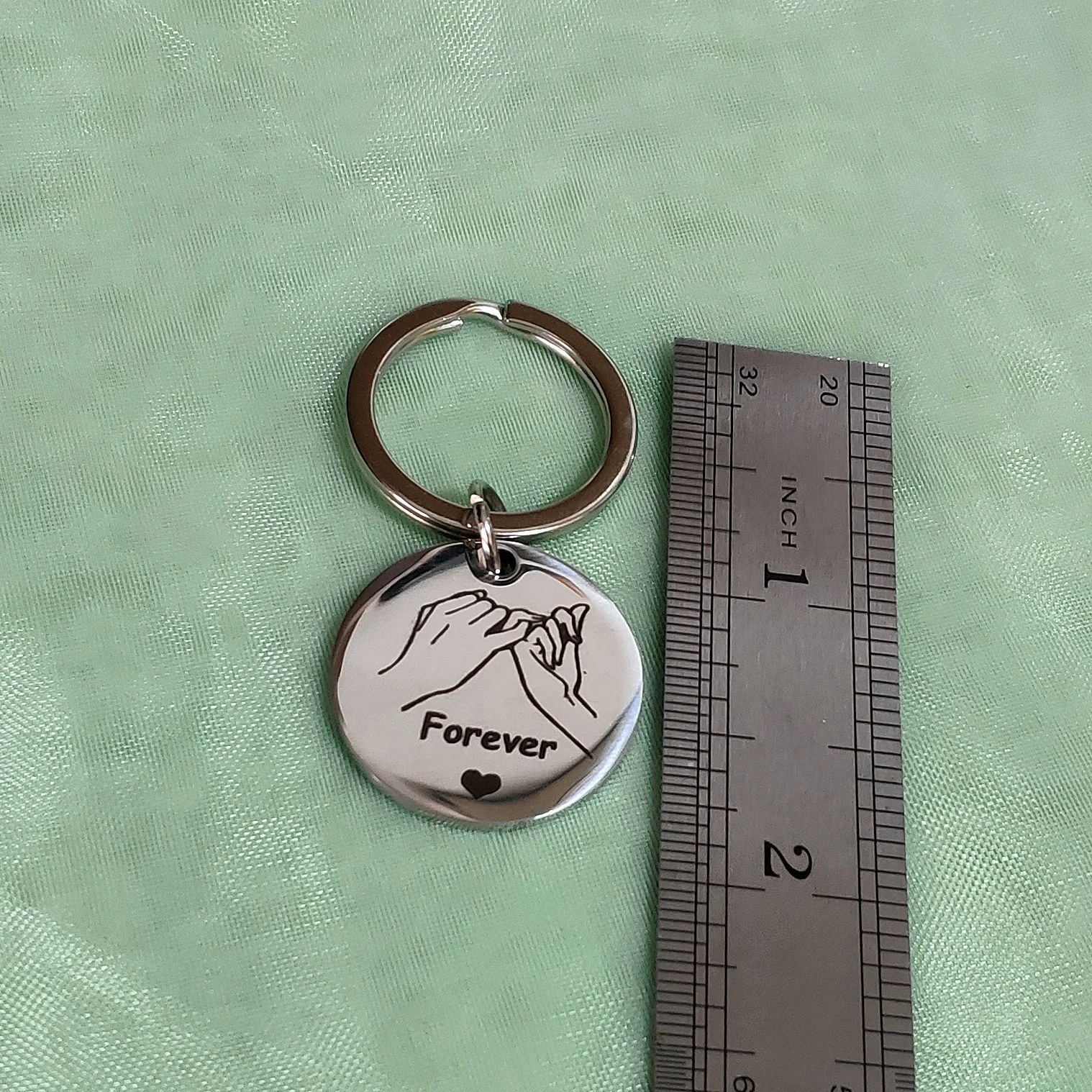 Модный брелок из нержавеющей стали для пары друзей в подарок вечная ручка-брелок