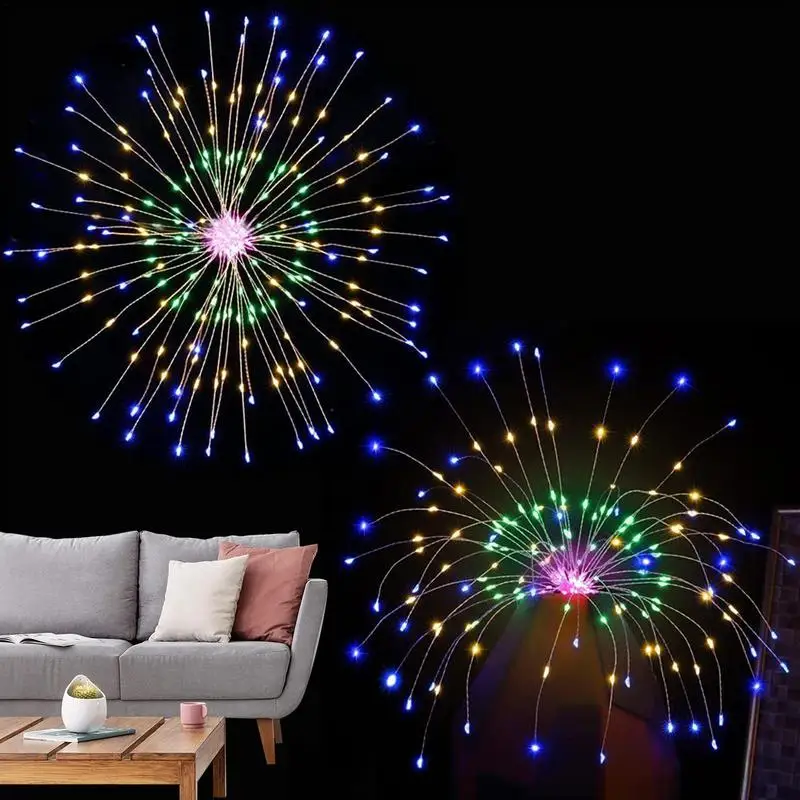 

Firework Lights Fairy Christmas String Lights Wire Lights 120 LED Ceiling Decorations Fairy Garden Lights With Remote For