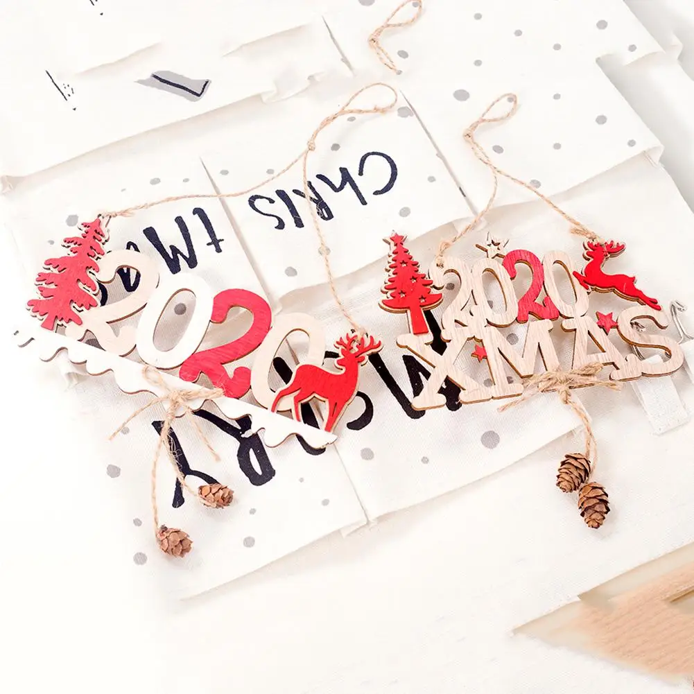 

2020 подвеска в виде букв из конопли, Винтажные Украшения в виде капли для рождественской елки, декоративные аксессуары для рождественской ве...