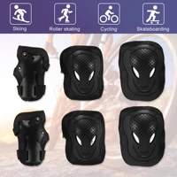 x autohaux 6pcs cycling wrist support guard elbow knee pads red black bike riding protective gear l size