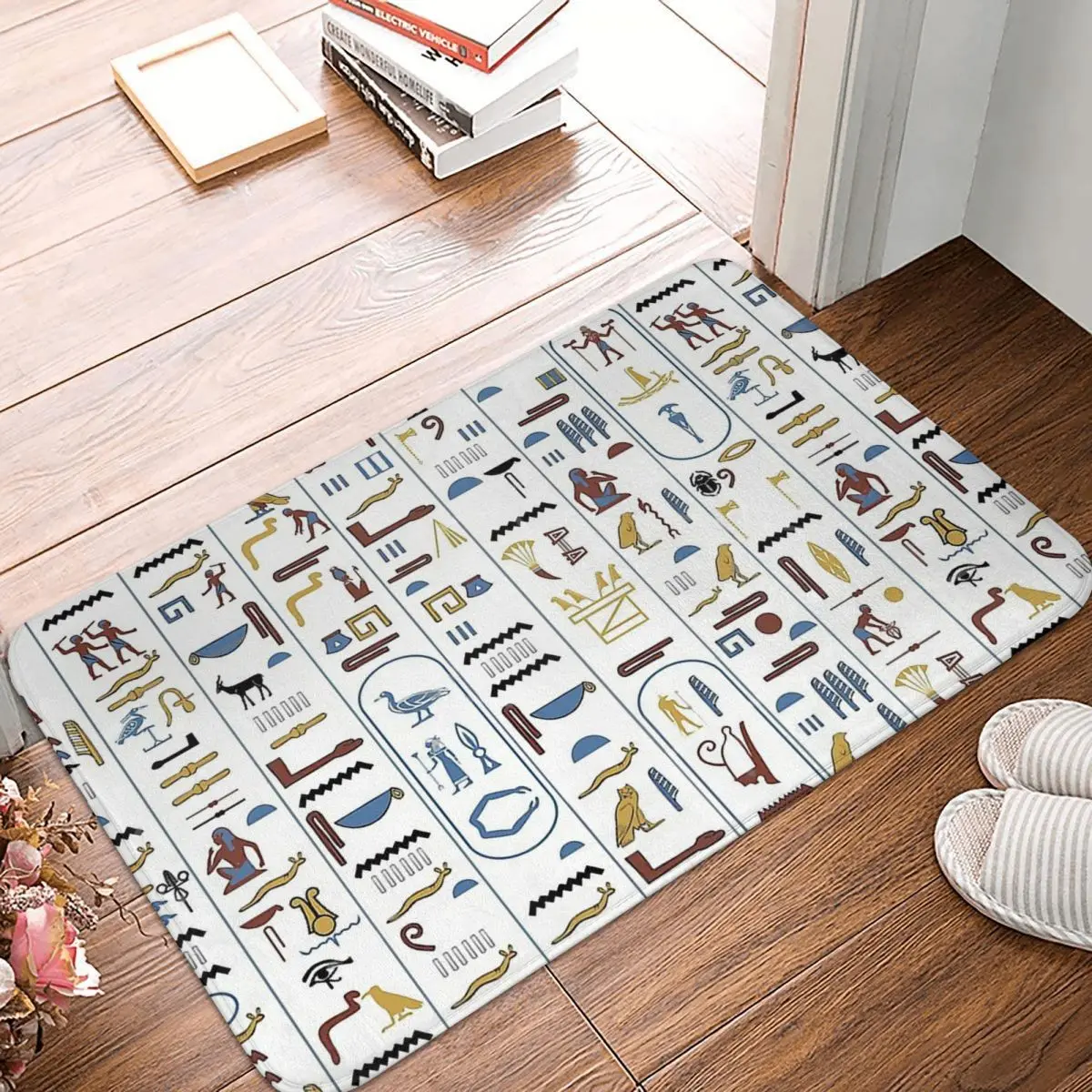 

Ancient Egypt Egyptian Bedroom Mat Pharaoh Hieroglyphs Civilization Doormat Kitchen Carpet Entrance Door Rug Home Decor