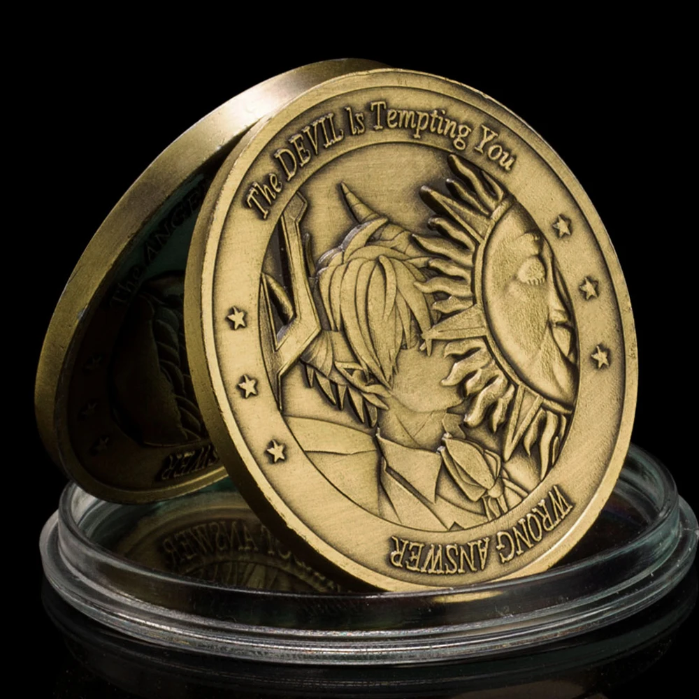 

Коллекционный Ангел или дьявол верный или неправильный ответ Ouija медное покрытие Basso-relievo креативный подарок комментирующая монета