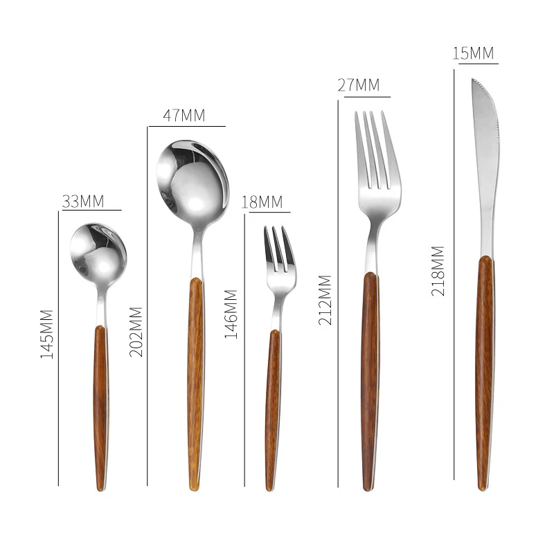 Кухонные принадлежности искусственная деревянная ручка искусственный нож ложка