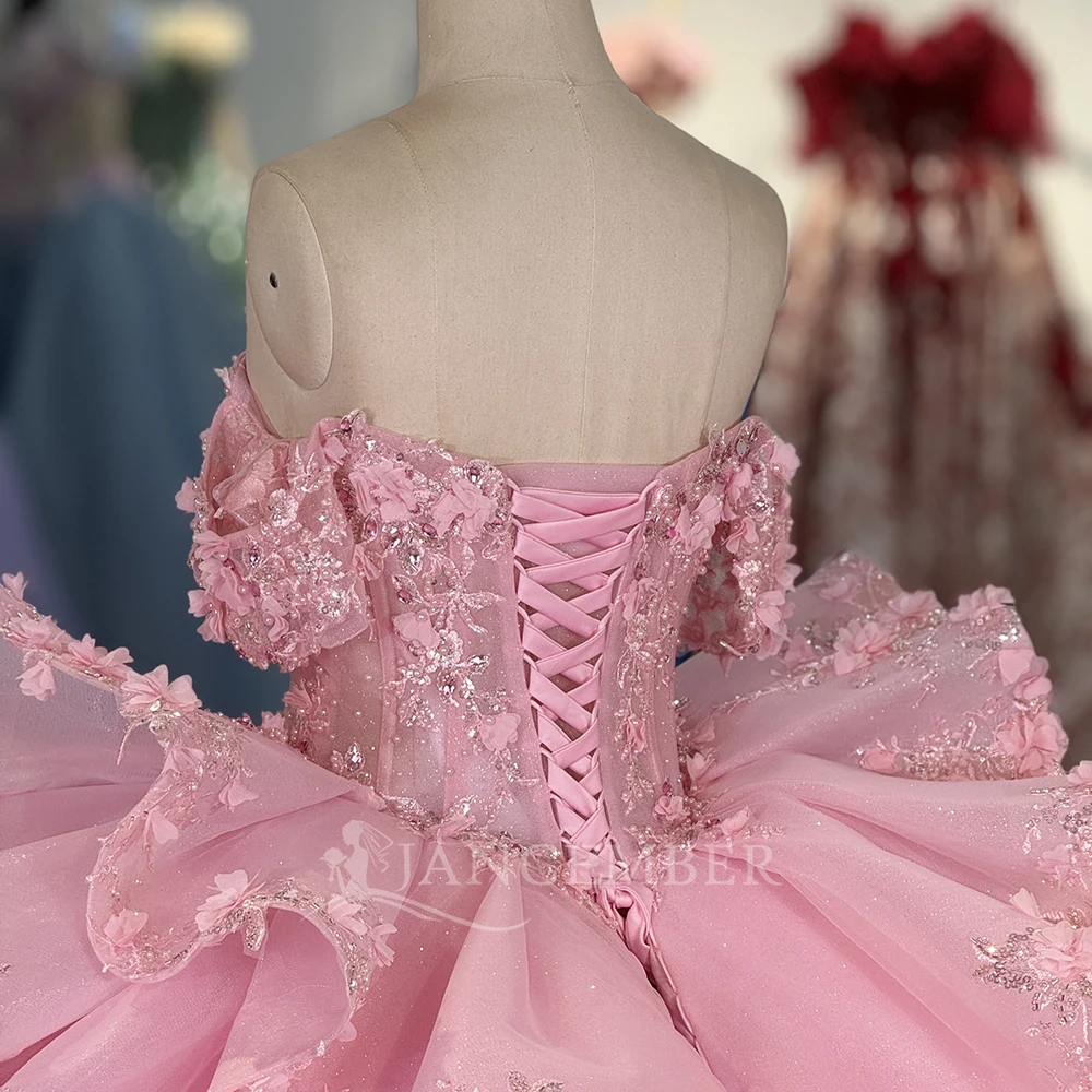 Индивидуальные платья Quinceanera с кристаллами и кружевной аппликацией, платье для дня рождения, Vestidos De 15, длинные платья для выпускного вечера, платье quinceañeras (art.: 3920d100f25b2) - 3920d100f25b2