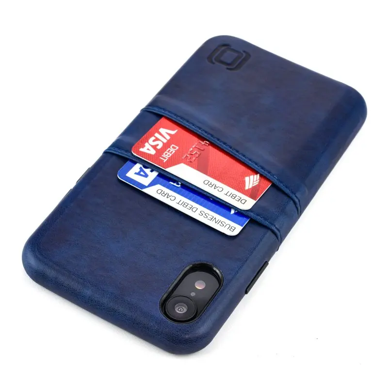 

XR Exec M2 Wallet Case; Built-in Metal Plate, 2 Card Holder Slots, Navy Blue