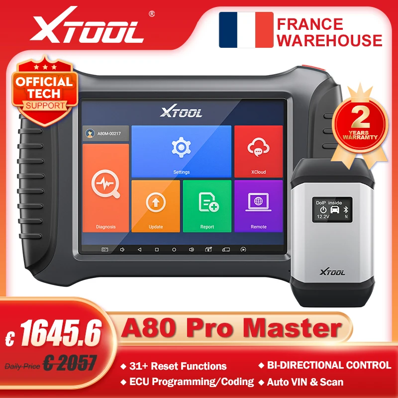 Автомобильный диагностический сканер XTOOL A80pro Master с KC501 KS01 OBD2 VCI J2534 программатор