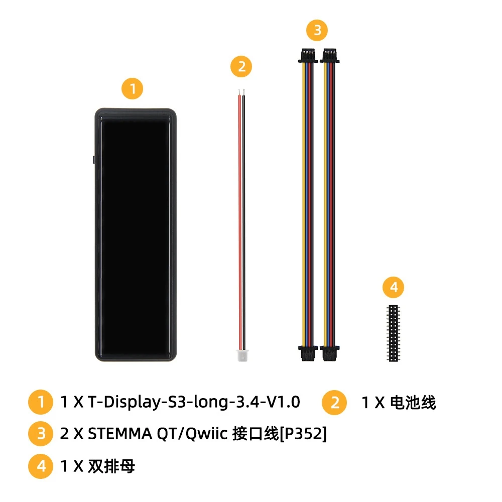 T-Display-S3-Long 3 5-Zoll-Touch-Display ESP32-S3 Entwicklungs плата TFT LCD-Funkmodul WiFi Bluetooth 16 МБ Flash