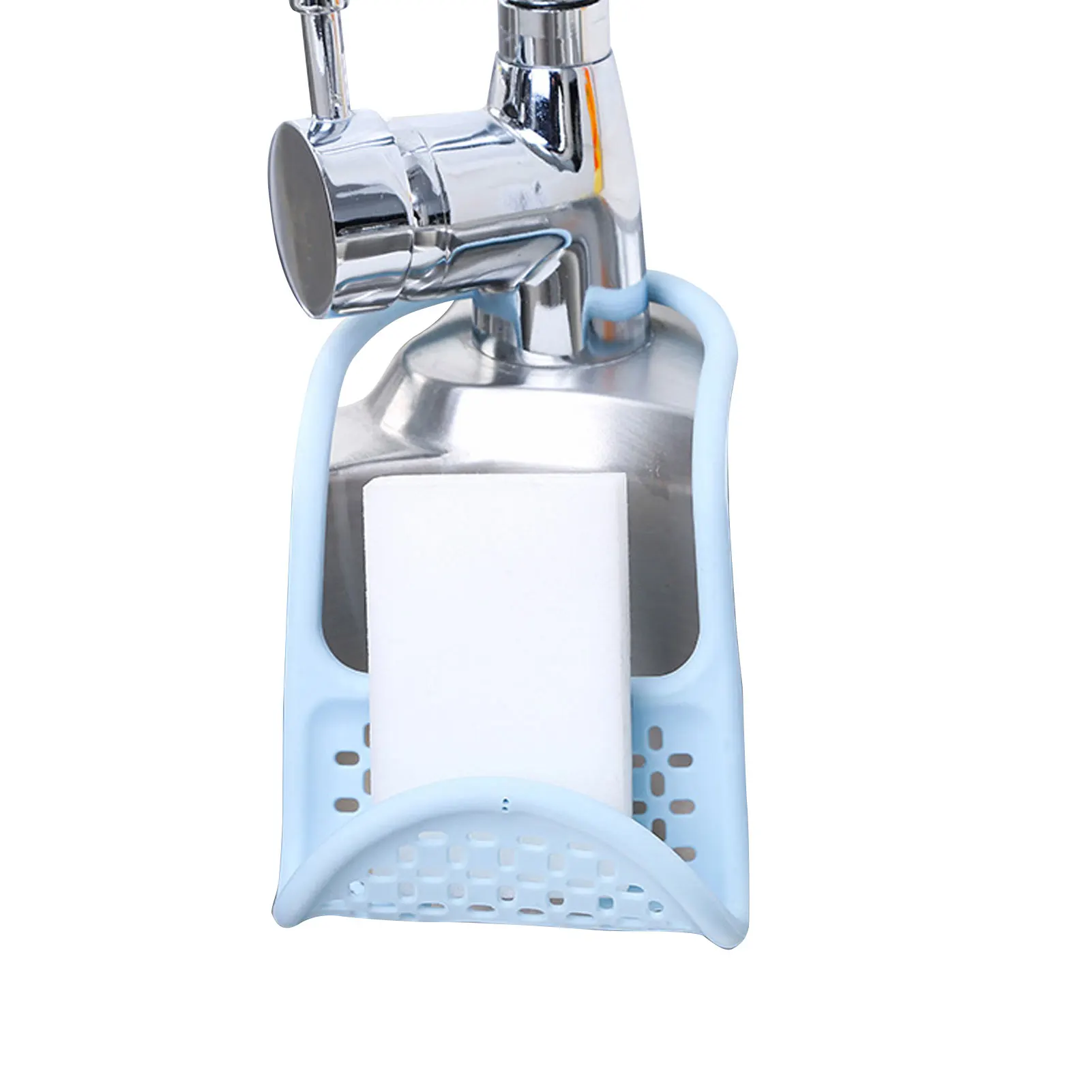 

Кухонный держатель для губки в раковину Складная подставка на раковину Caddy с поверхностью сита, Сгибаемая дренажная стойка для домашней кух...