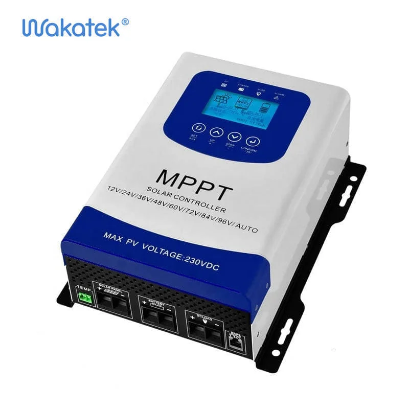 

WAKATEK 40A 60A MPPT Wind Solar Hybrid Charge Controller For Solar System Wind Generator china solar charge controller