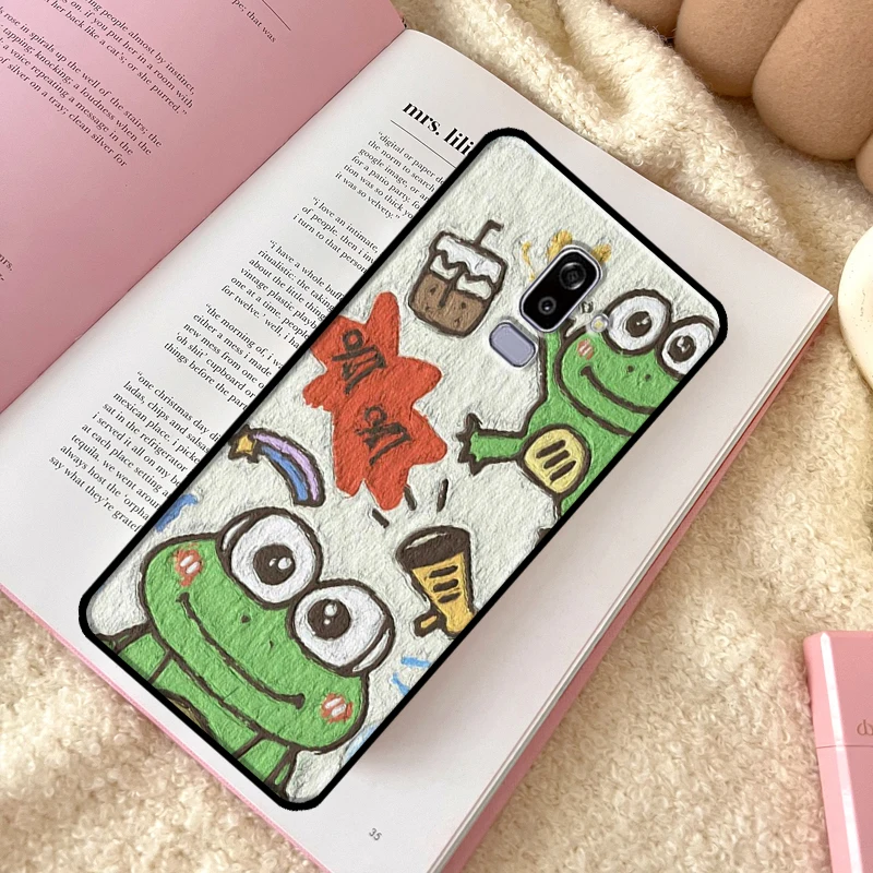 Милый корейский чехол для телефона с изображением кролика и медведей Samsung Galaxy J6 J4