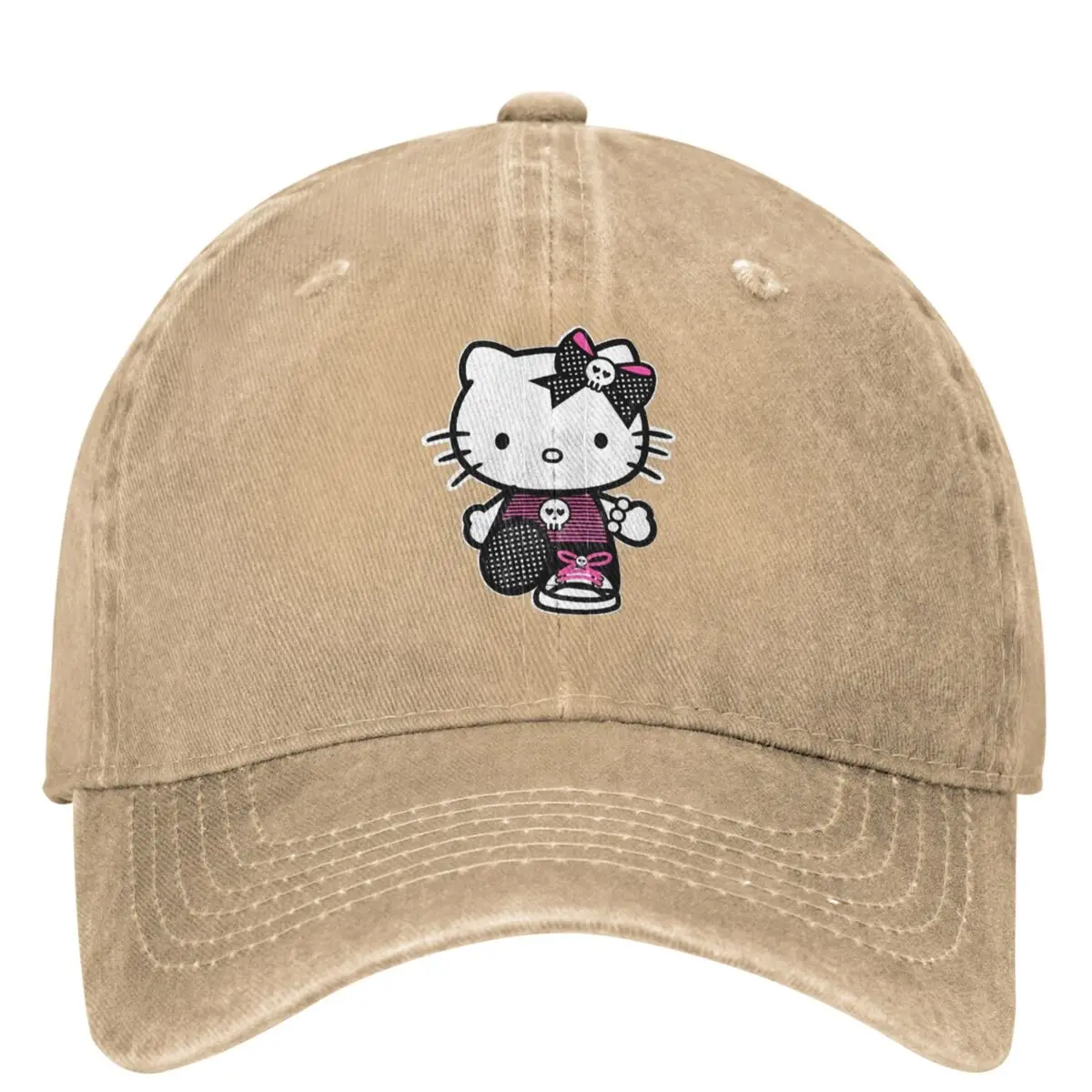 Hello Kitty мультфильм кошка повседневная бейсболка летняя кавайная шляпа