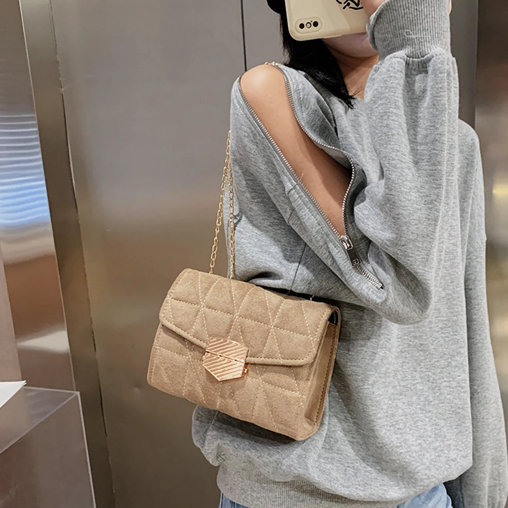 

Woolen Crossbody Bags Small Solid Color Summer Lady Shoulder Handbags Female Simple Totes for Women 2020 Trend