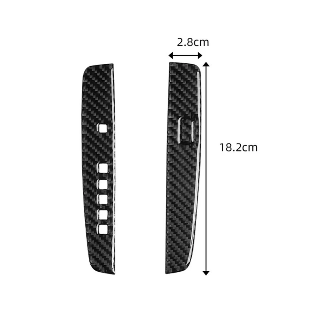 

2pcs Shifter Cover Trim Shifter Cover Trim Interior Gear Shifter Cover Trim Brand New Carbon Fiber High Quality