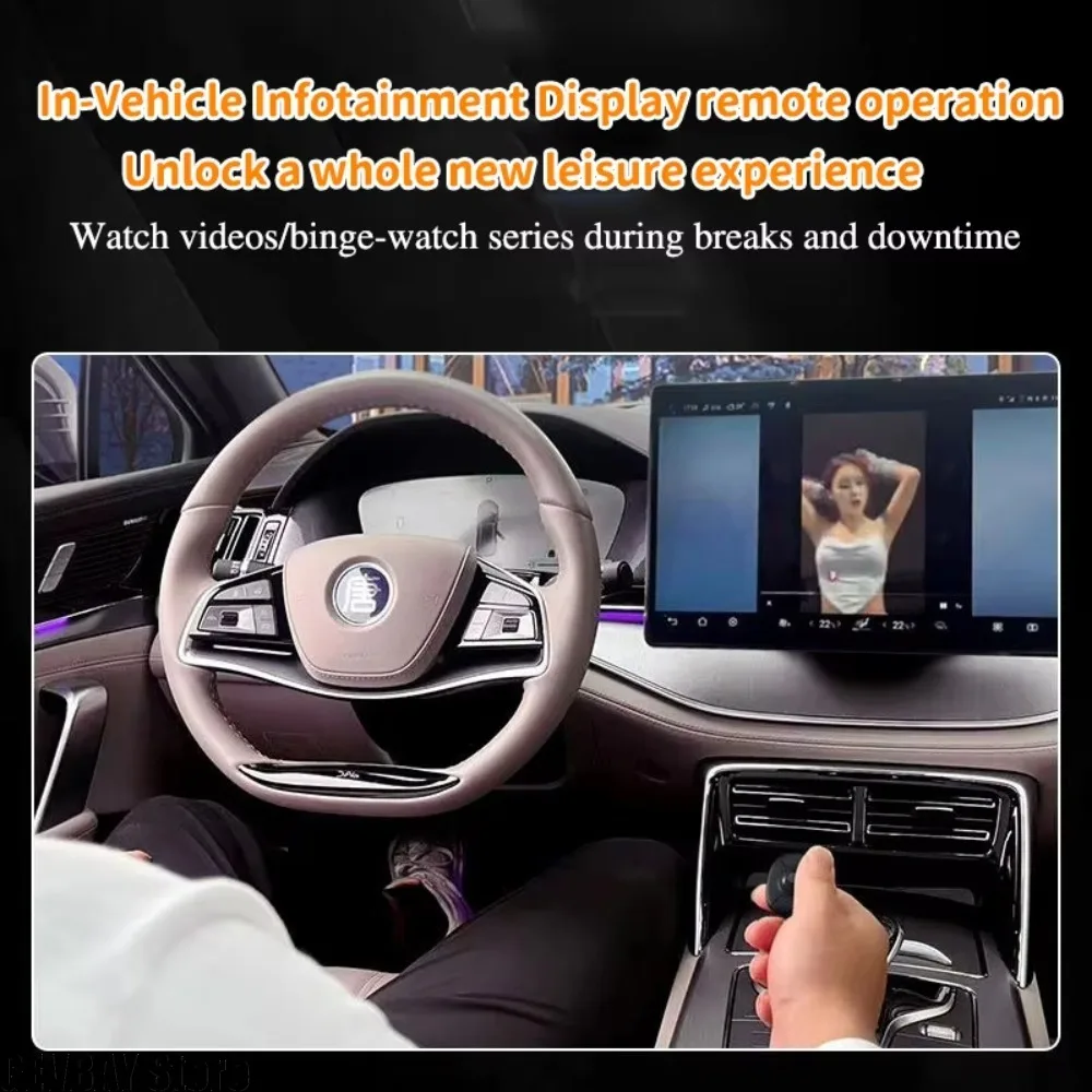Фото НОВЫЙ Трекбол-мышь с кольцевым управлением 2.4G+Bluetooth, беспроводной пульт ДУ для коротких видео/презентаций/экранов в автомобилях №5