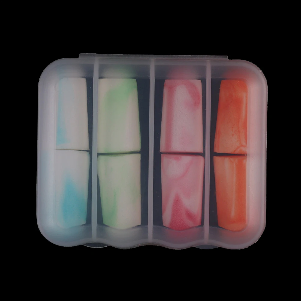 

8pcs Soft Foam Ear Plugs Sleep Noise Prevention Earplugs Travel Sleeping Noise Reduction Hearing Protection Clip Accessories