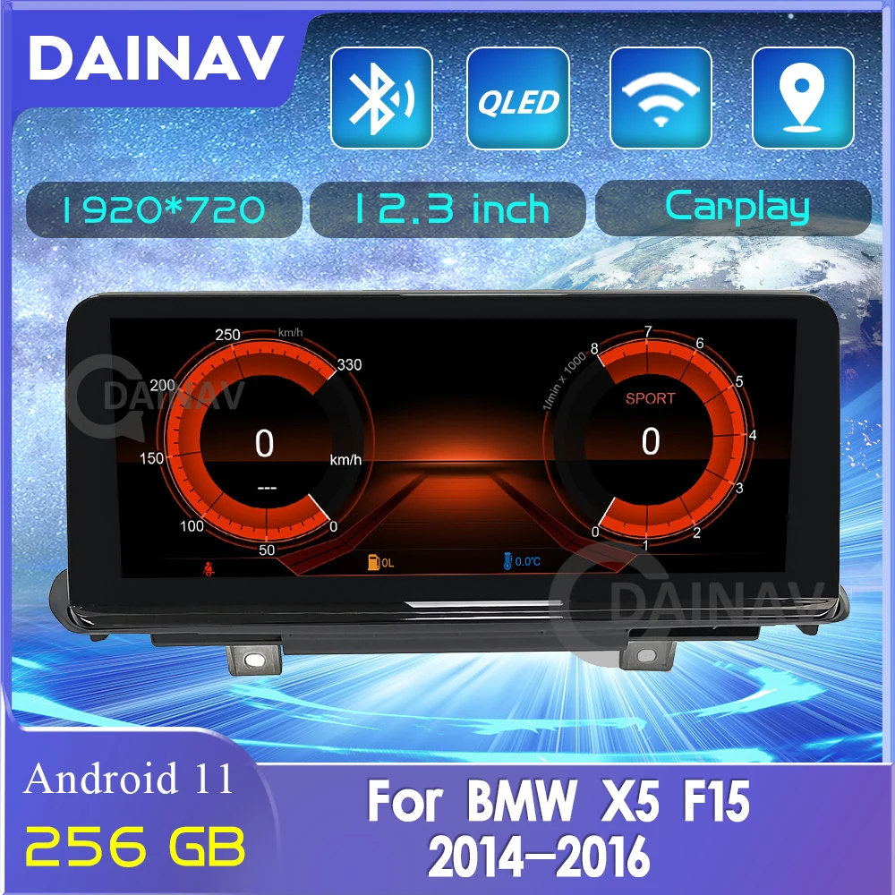 

Автомобильный стерео видеоплеер 256 ГБ 2 Din Android 11 для BMW X5 F15 2014-2016 система NBT автомобильный радиоприемник Авторадио головное устройство GPS-навигация