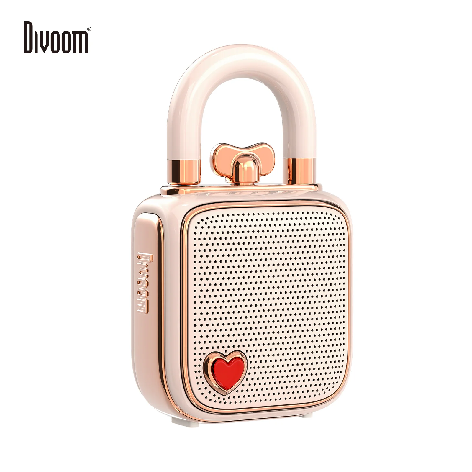 

Divoom LoveLock Portable BT Speaker Retro Mini Size Cute 5W Sound Box Type-C Memo Call Pink