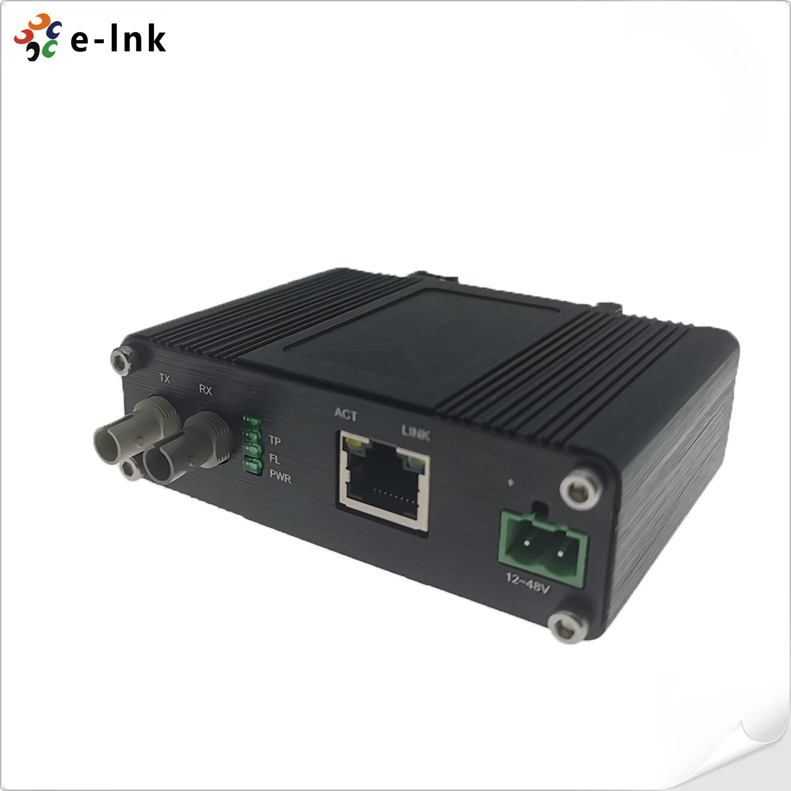 Фото Промышленный мини-конвертер Ethernet OEM 10BASE-T в 10BASE-FL с оптоволоконным разъемом ST для установки на DIN-рейку №3
