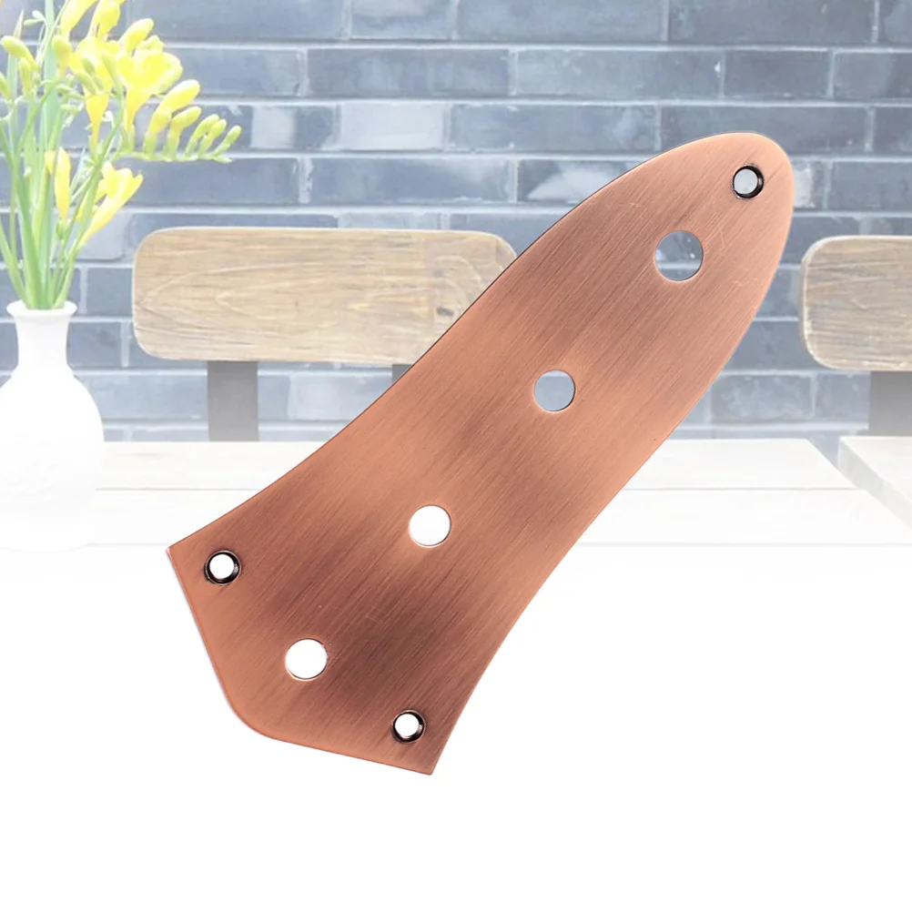 

Control Plate Aluminium Alloy Hole Vintage Style Chrome Replacement Top Quality Premium Durable for Jazz Bass Guitar