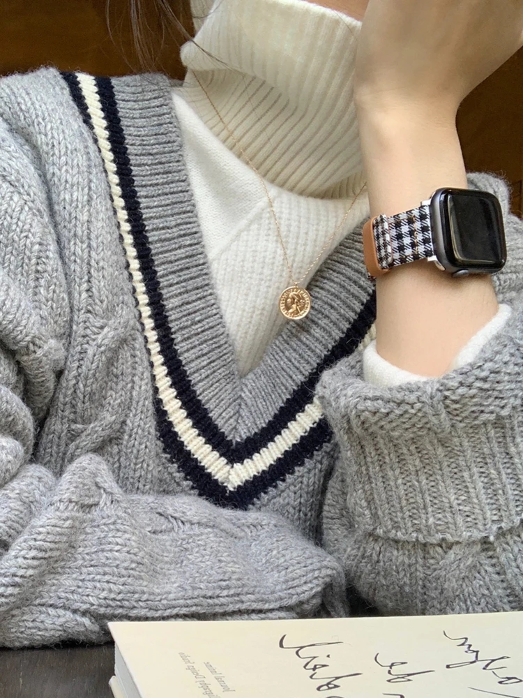 

Correa Elegant Canvas Leather Loop Strap For Apple Watch Band 41mm 40mm 38mm 49mm Band For iWatch Serie 8 7 Ultra 6 SE 5 4 3 2