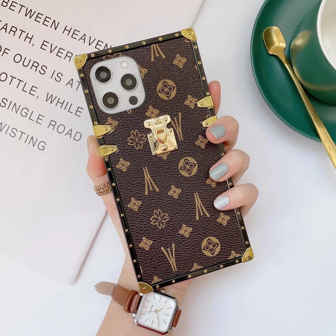 Fashion Square Leather Phone Case For Xiaomi Redmi Note10 Pro 10S 9S 9 8 8T 9T 10 11 Lite X3 M3 Luxury Geometric Soft Back Cover